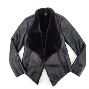 Sanctuary Super Soft Faux Fur Opened Jacket S - XS